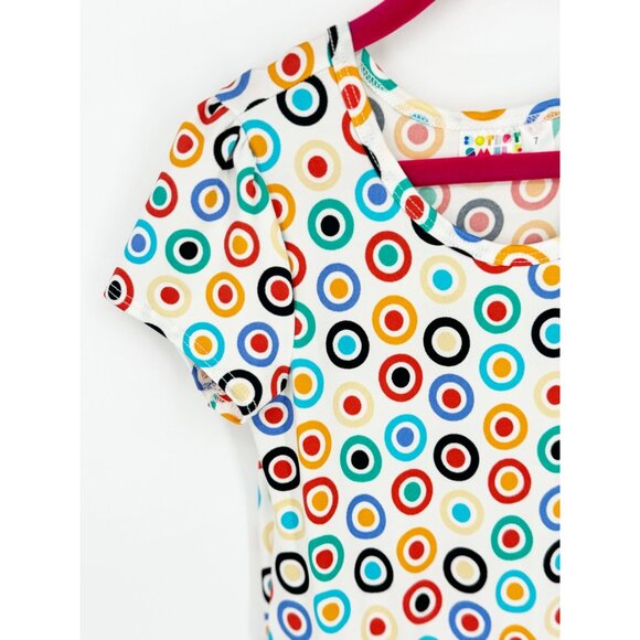 Dotdotsmile Girls Dress Size 7 Multi Color Circles New With Tags - Picture 2 of 4